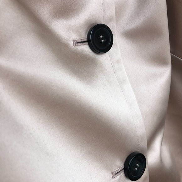 Anne Klein Pink Silk Trenchcoat Size 2X - Picture 6 of 7